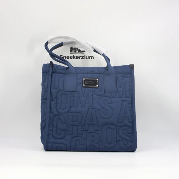 Marc Jacobs Handbags - Marc Jacobs Workwear Monogram Dark Blue Nylon Zip Tote Bag Brand New